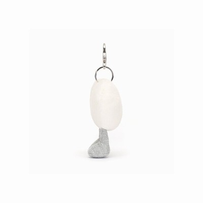 Jellycat Cream Heart Bag Charm Australia | 402865RHA